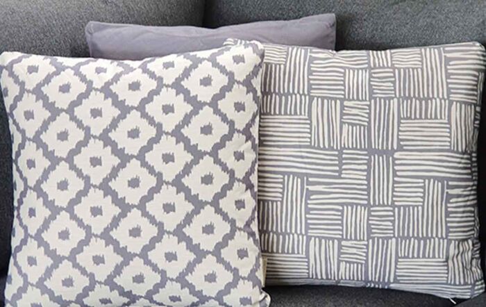 Bramblecrest Square Plain Light Grey Scatter Cushion