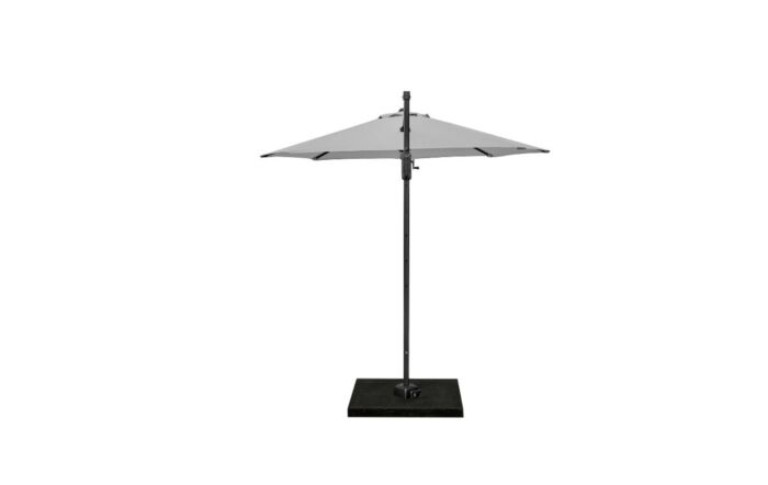 Platinum Luna Grey Voyager T1 3m Round Free Arm Parasol With 90kg Wheeled Base