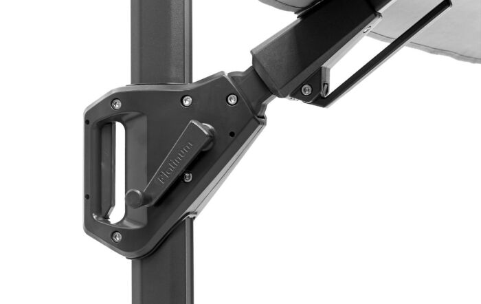 Platinum Voyager T2 2.7mt Parasol Luna Grey With 90kg Wheeled Base