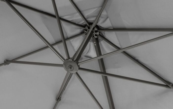 Platinum Voyager T2 2.7mt Parasol Luna Grey With 90kg Wheeled Base