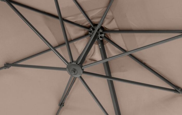 Platinum Voyager T2 2.7mt Taupe Parasol With 90kg Wheeled Base